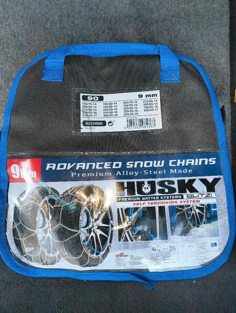 Husky 9mm Sneeuwkettingen, Auto diversen, Sneeuwkettingen, Ophalen of Verzenden, Zo goed als nieuw