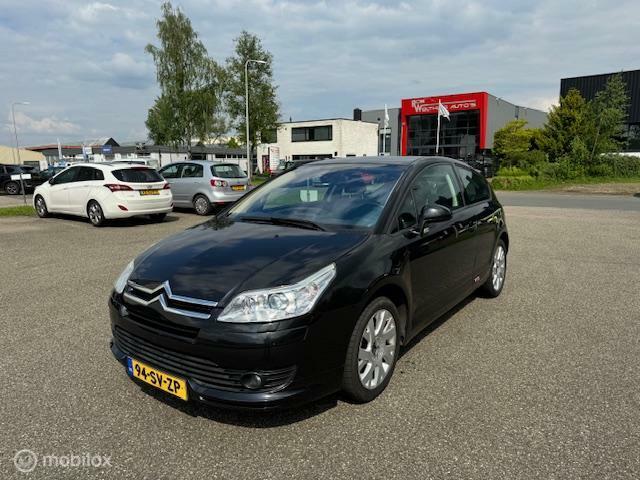 Citroen C4 Coupé 1.6-16V VTS Leer alcantara zeer netjes!, Auto's, Citroën, Voorwielaandrijving, Gebruikt, 4 cilinders, Zwart