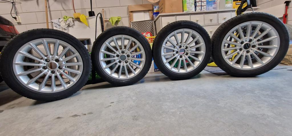 Winterset, winterbanden met velg BMW 6-serie 18 inch, Ophalen, 18 inch, Banden en Velgen, Winterbanden