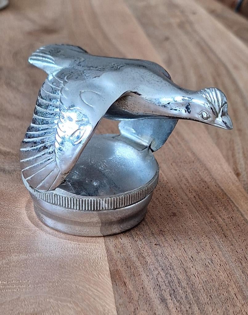 Originele Art Deco Ford Model A Flying Quail radiateurdop., .., Gebruikt, Amerikaanse onderdelen, .