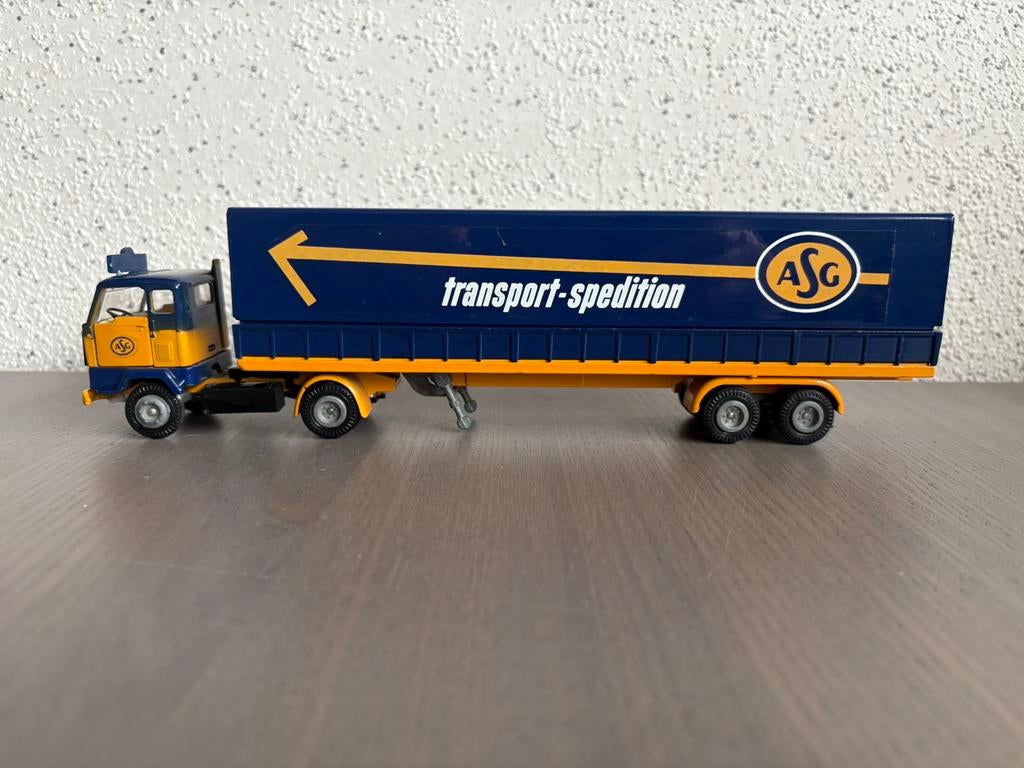 Tekno Holland Volvo F88/F89 oplegger ASG Transport-Spedition, Ophalen of Verzenden, Nieuw, Bus of Vrachtwagen, Tekno