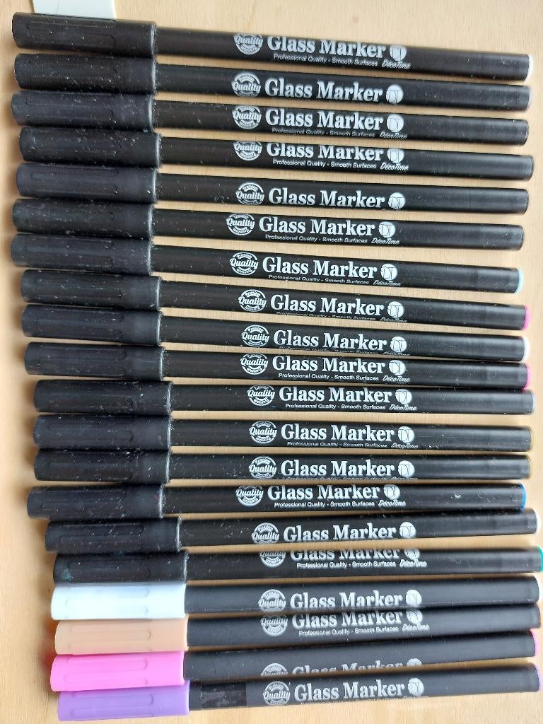 Glass markers., Ophalen of Verzenden, Zo goed als nieuw, Overige typen