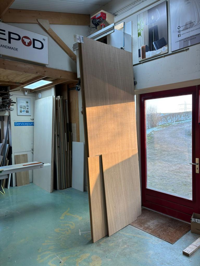 Eiken fineer platen 12m2 van Impressionfineer, Ophalen, 200 cm of meer, Nieuw, Minder dan 150 cm