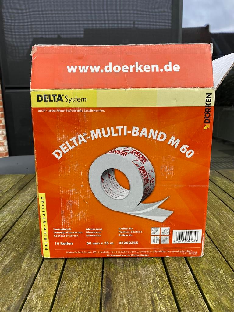 Delta multi band M60, Doe-het-zelf en Verbouw, Isolatie en Afdichting, Minder dan 4 cm, Overige materialen, Ophalen of Verzenden