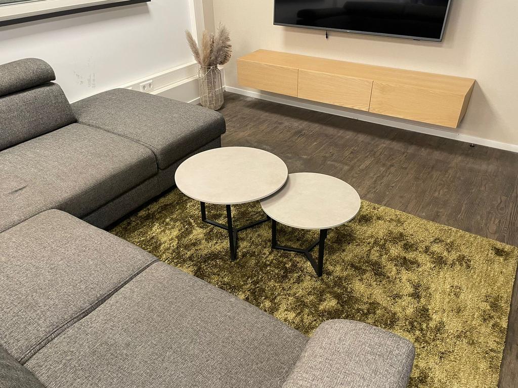 Composieten bijzettafel salontafels composiet Onderhoudsvrij, Huis en Inrichting, Verzenden, Nieuw, Rond, Minder dan 55 cm