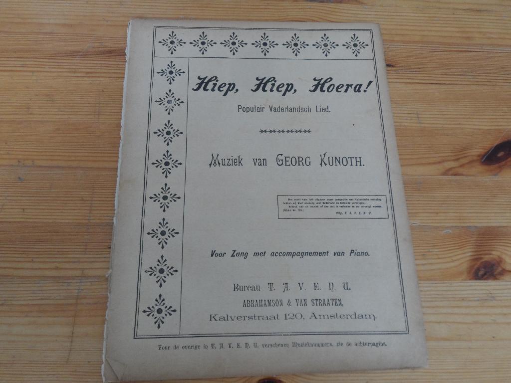 Hiep hiep hoera - georg kunoth, Zang, Gebruikt, Ophalen of Verzenden, Artiest of Componist
