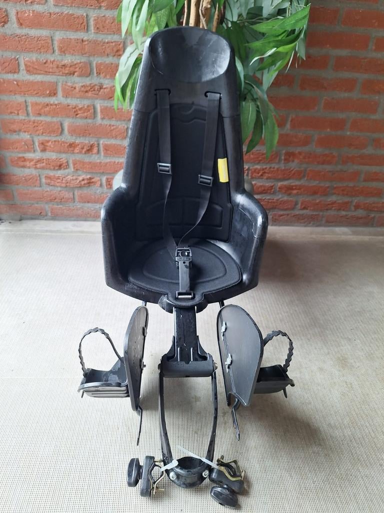 Bobike Maxi One Urban Black drager bev Achterstoeltje, Ophalen, Achterzitje, Voetsteuntjes, 9 t/m 18 kg