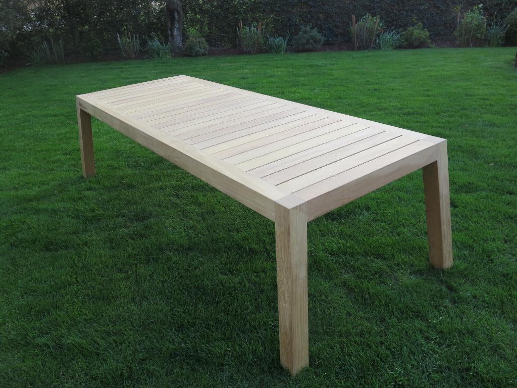 te koop teak tuintafel  long life, Tuin en Terras, Ophalen, Nieuw, Rechthoekig, Teakhout