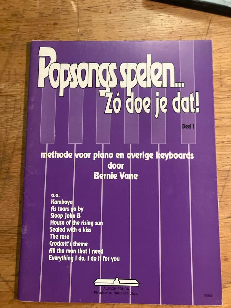 Popsongs Spelen - Zo Doe Je Dat! Piano/Keyboard Methode, Muziek en Instrumenten, Bladmuziek, Les of Cursus, Ophalen of Verzenden