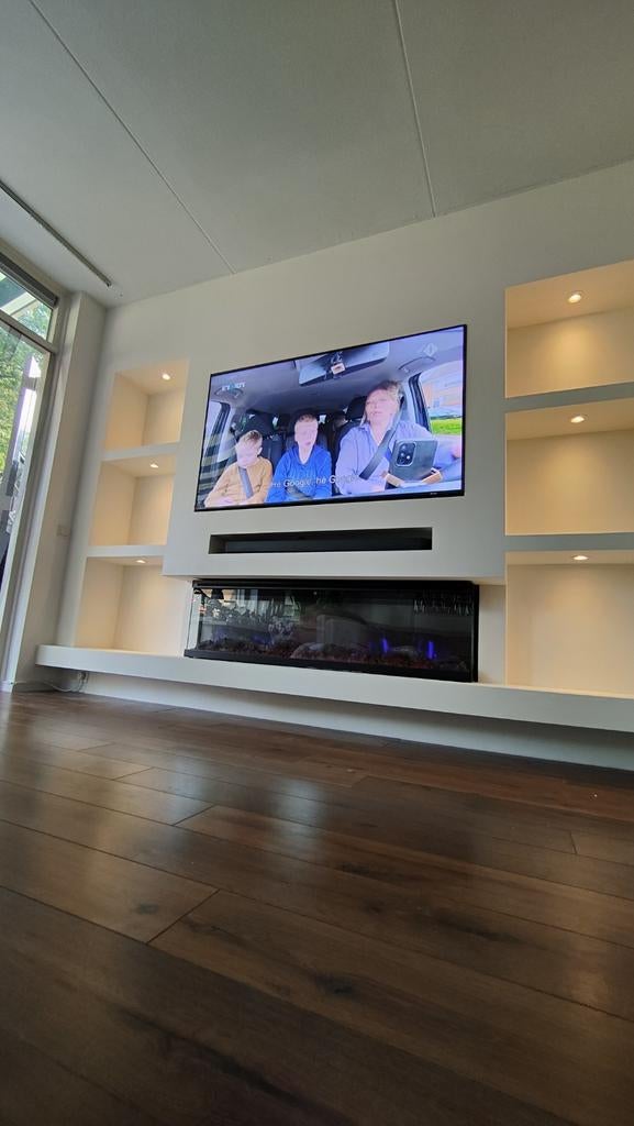 Cinewall, tv kast , sfeerhaard ,, Ophalen of Verzenden, Nieuw, Elektrische haard