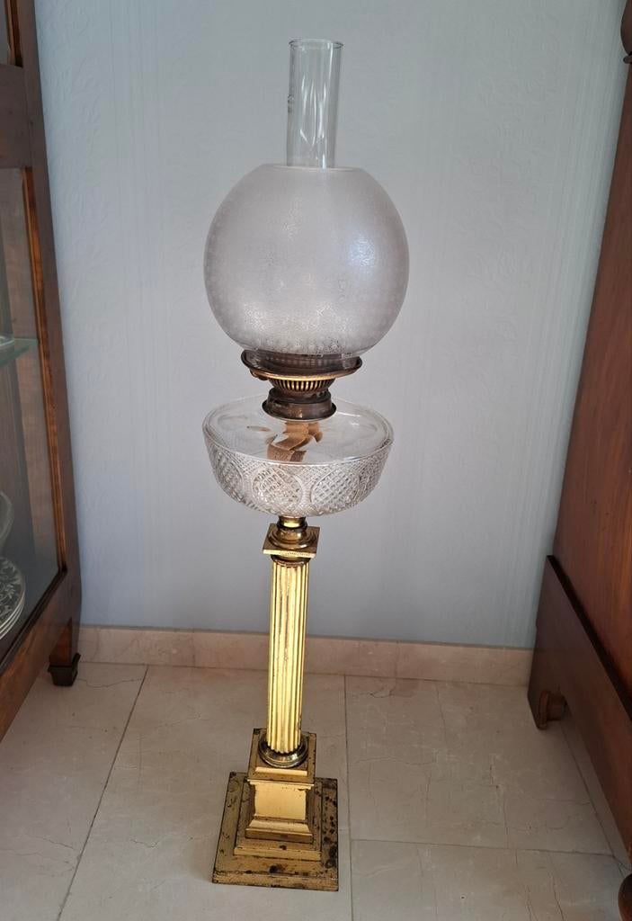 Prachtige antieke olielamp James Hinks & Son nr 2, Antiek en Kunst, Antiek | Lampen, Ophalen