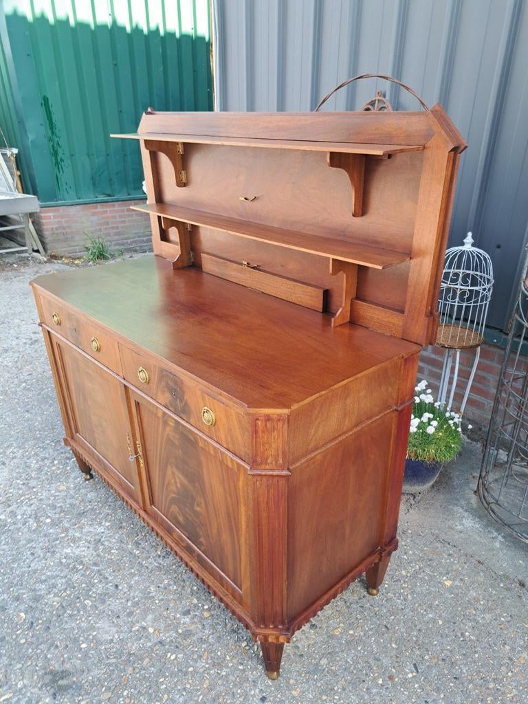 Antieke Hollandse klap buffetkast, dressoir, wandconsole , Ophalen