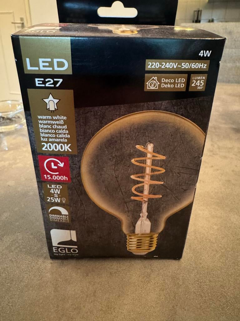 EGLO Deco LED Lamp E27 4W -nieuw 7 stuks, Led-lamp, Minder dan 30 watt, Soft of Flame, Zo goed als nieuw