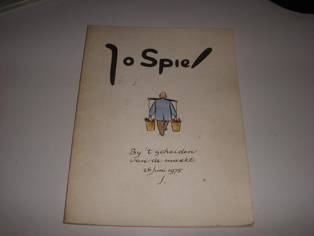 Boekje Jo Spier bij 't scheiden van de Markt 26 juni 1975, Gelezen, Ophalen of Verzenden, Stedelijk Museum Zutphen, Schilder- en Tekenkunst