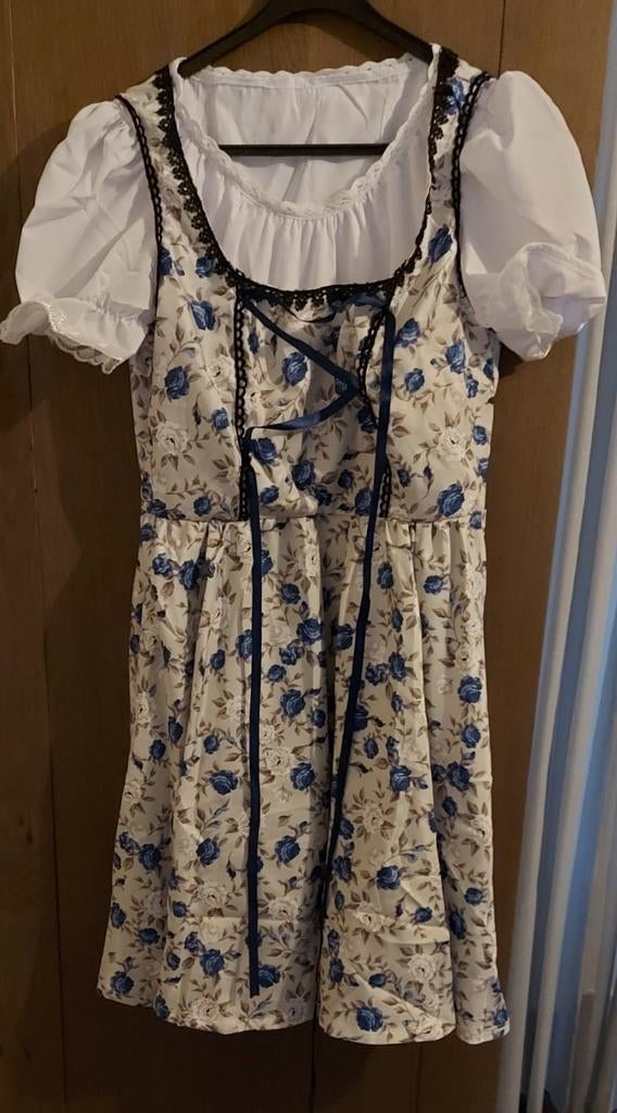 Mooie blauw/witte dirndl, Kleding | Dames, Ophalen of Verzenden, Nieuw, Carnaval