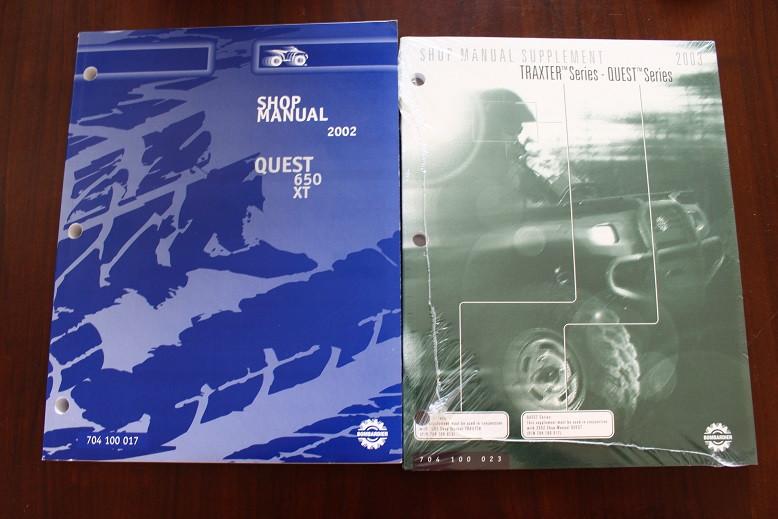 Bombardier Quest 650 XT 2002 2003 ATV shop manual quad, Ophalen of Verzenden, Overige merken