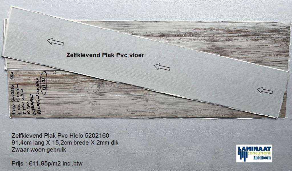 Zelfklevend Plak Pvc Strandhuis Wit €7,95m2 KOOPZONDAG, Huis en Inrichting, Stoffering | Vloerbedekking, Nieuw, Ophalen of Verzenden