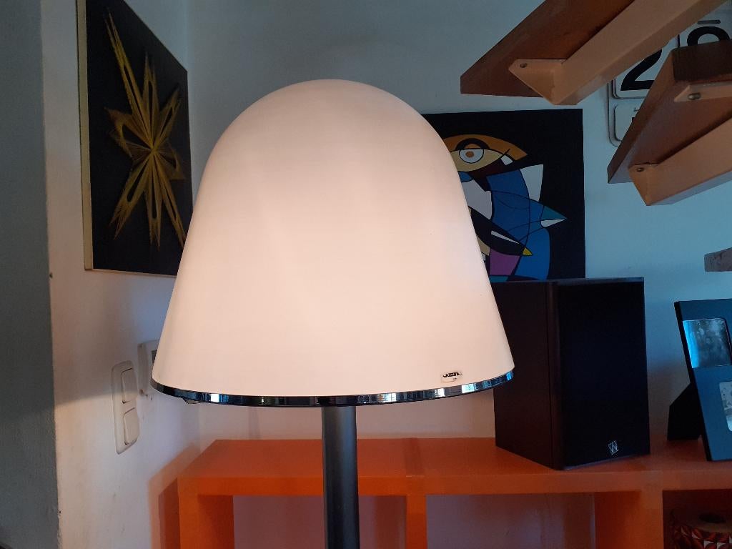 Guzzini Kuala vloerlamp jaren 70 space age design retro, Huis en Inrichting, Lampen | Vloerlampen, Guzzini, Gebruikt, ?, Metaal