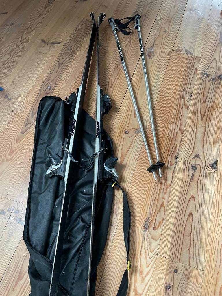 Ski set incl tas, ski’s en stokken, Ophalen, 160 tot 180 cm, Gebruikt, Carve