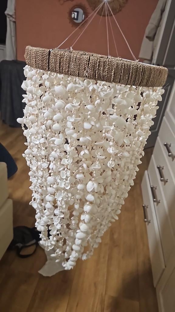 Ibiza Schelpen Kroonluchter, Ophalen of Verzenden, Nieuw