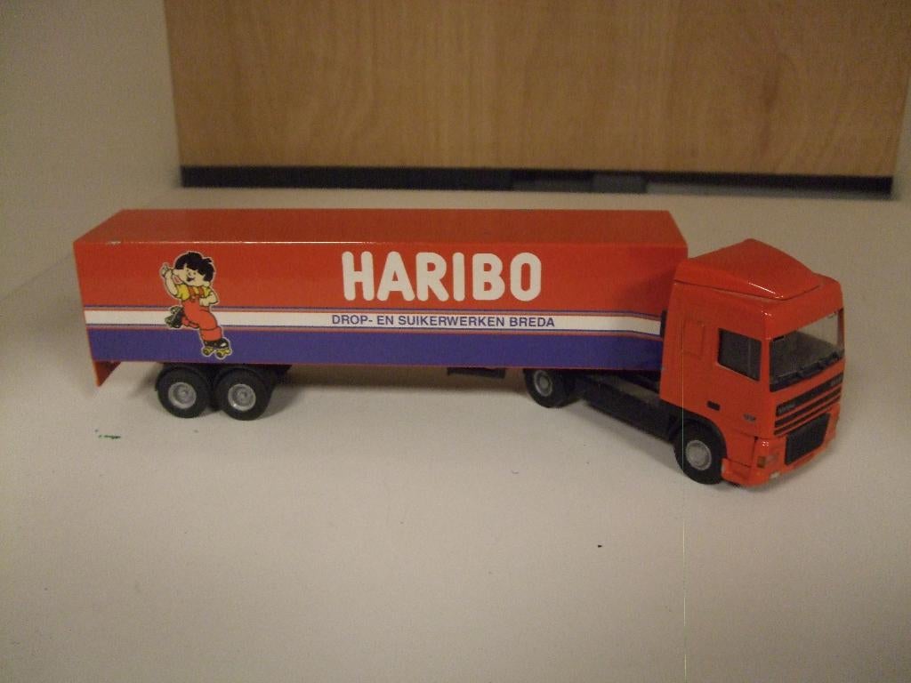 Lion Toys Vrachtwagen DAF Haribo, Hobby en Vrije tijd, Ophalen of Verzenden, Zo goed als nieuw, Bus of Vrachtwagen, Lion Toys