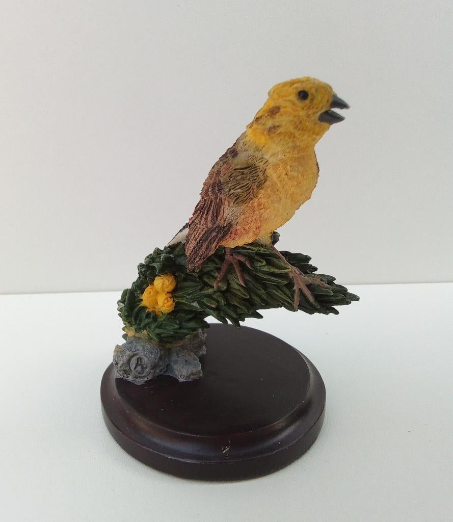 De Geelgors - Vogel Beeldje - Eaglemoss, Ophalen of Verzenden, Zo goed als nieuw, Vogel, Beeldje of Figuurtje