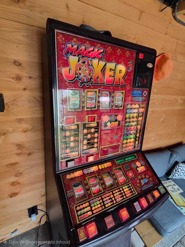 Magic Joker gokkast - werkend, Verzamelen, Automaten | Gokkasten en Fruitautomaten, Euro, Ophalen of Verzenden, Gebruikt, Met sleutels
