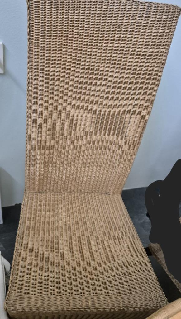 eetkamer stoelen. Merk Lloyd Loom. Riet model, Huis en Inrichting, Ophalen, Gebruikt, Bruin, Hout
