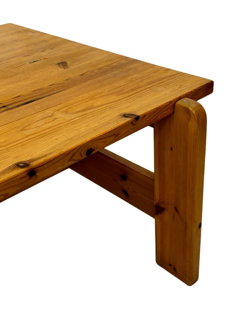 Vintage Salontafel Pinewood  Design Jaren 70 Coffee Table, Ophalen, Gebruikt, 100 tot 150 cm, Vintage
