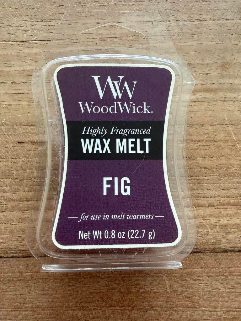 WoodWick Wax Melt Fig Nieuw, Kunststof, Nieuw, Ophalen of Verzenden, Kaars