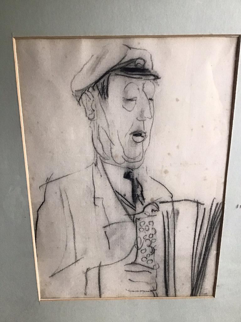 Johan Dijkstra (1896-1978) Groninger Ploeg-Tekening-Gesign, Antiek en Kunst, Kunst | Schilderijen | Klassiek, Ophalen of Verzenden