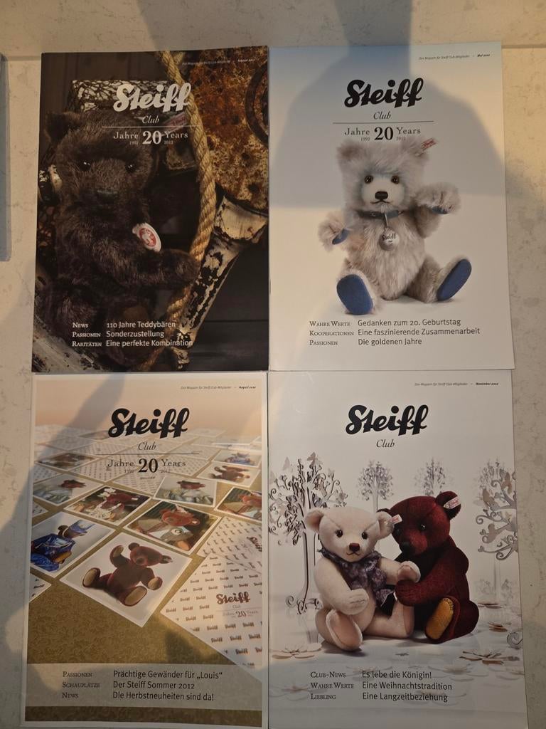 21x Steiff Club magazine, Ophalen of Verzenden, Zo goed als nieuw