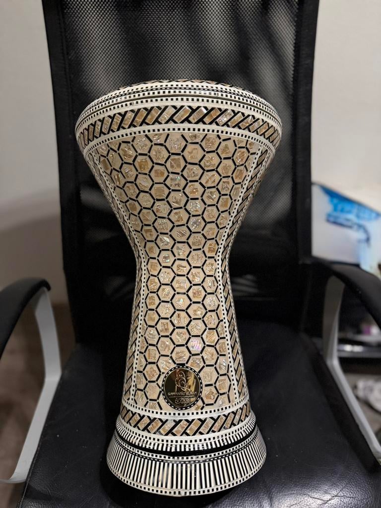 Gawharet El Fan Darbouka in Topstaat! -Gouden stempel, Muziek en Instrumenten, Ophalen of Verzenden, Nieuw, Trommel
