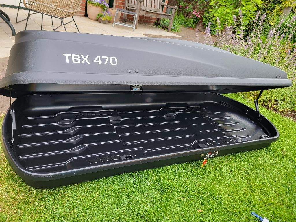 Te huur: Ruime dakkoffer / Skibox Twinny Load TBX 470 Liter, Auto diversen, Dakkoffers, Ophalen, Zo goed als nieuw