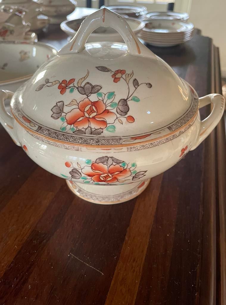 Vintage kinder servies Petrus Regout Maastricht HANKOU, Ophalen