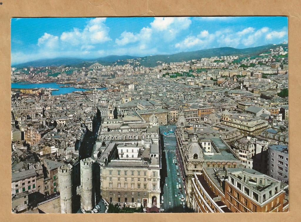 Ansichtkaart. Italië. Genova. Panorama. Genua., Ophalen of Verzenden, 1980 tot heden, Ongelopen, Italië