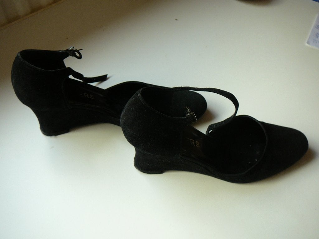 zwarte Vera Gomma schoenen, maat 37,5, Ophalen, Gedragen, Zwart, Overige typen