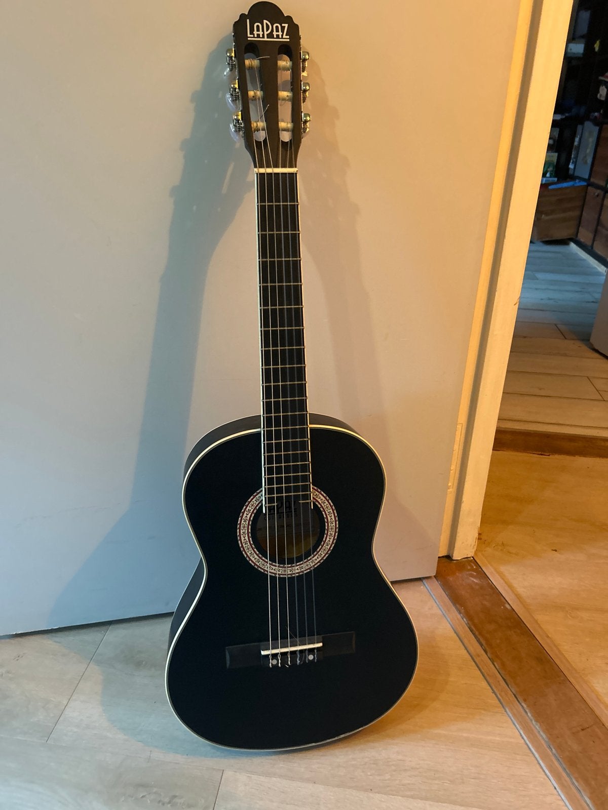 Kinder Zwarte Lapaz Gitaar - Zo goed als nieuw, Ophalen, Zo goed als nieuw, Klassieke of Spaanse gitaar