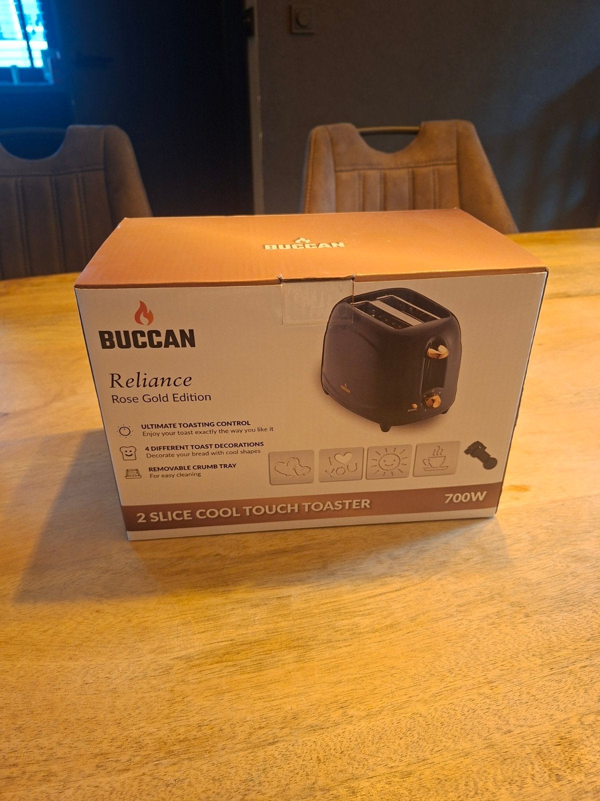 Nieuwe broodrooster Buccan reliance rose gold edition, Ophalen of Verzenden, Nieuw