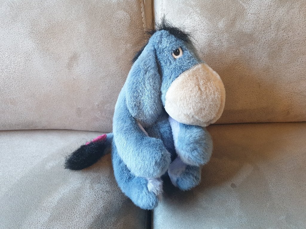 Knuffel - Ieoor - Eeyore (Winnie the Pooh - Disney), Ophalen of Verzenden, Zo goed als nieuw, Beer