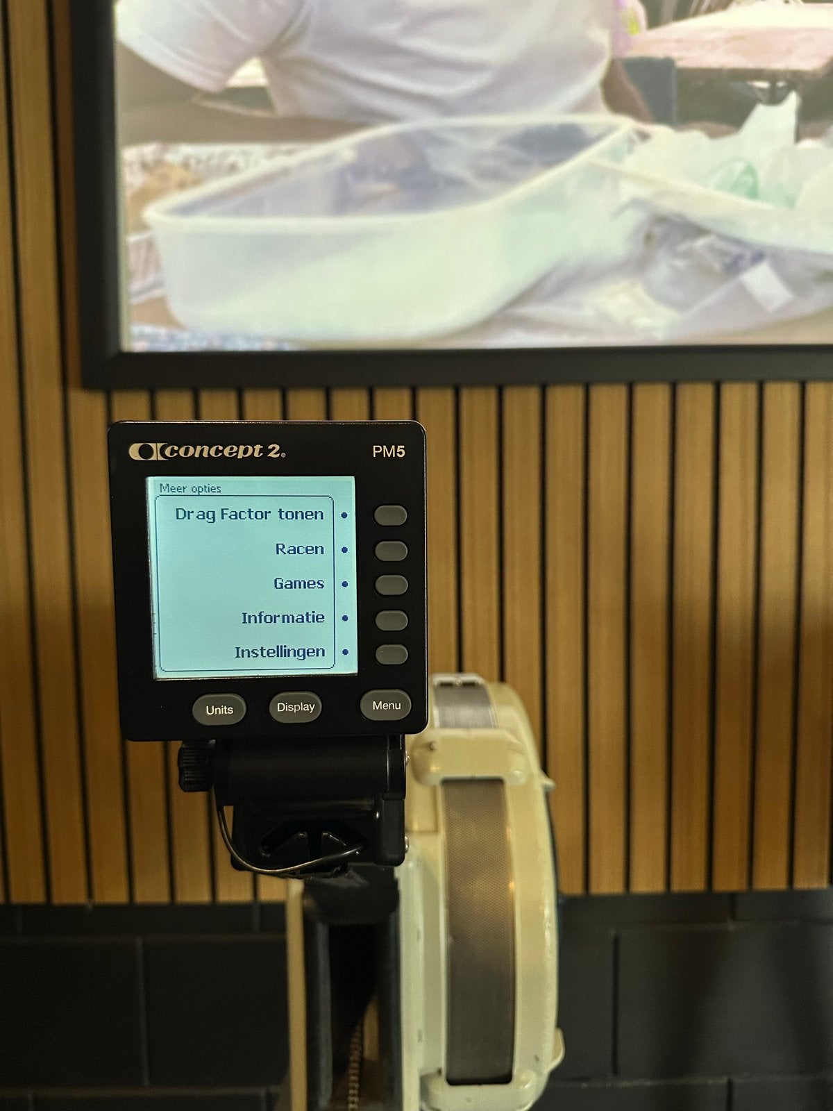 Concept 2 Roeier met PM5 monitor - Perfect werkend!, Ophalen, Gebruikt, Armen, Metaal