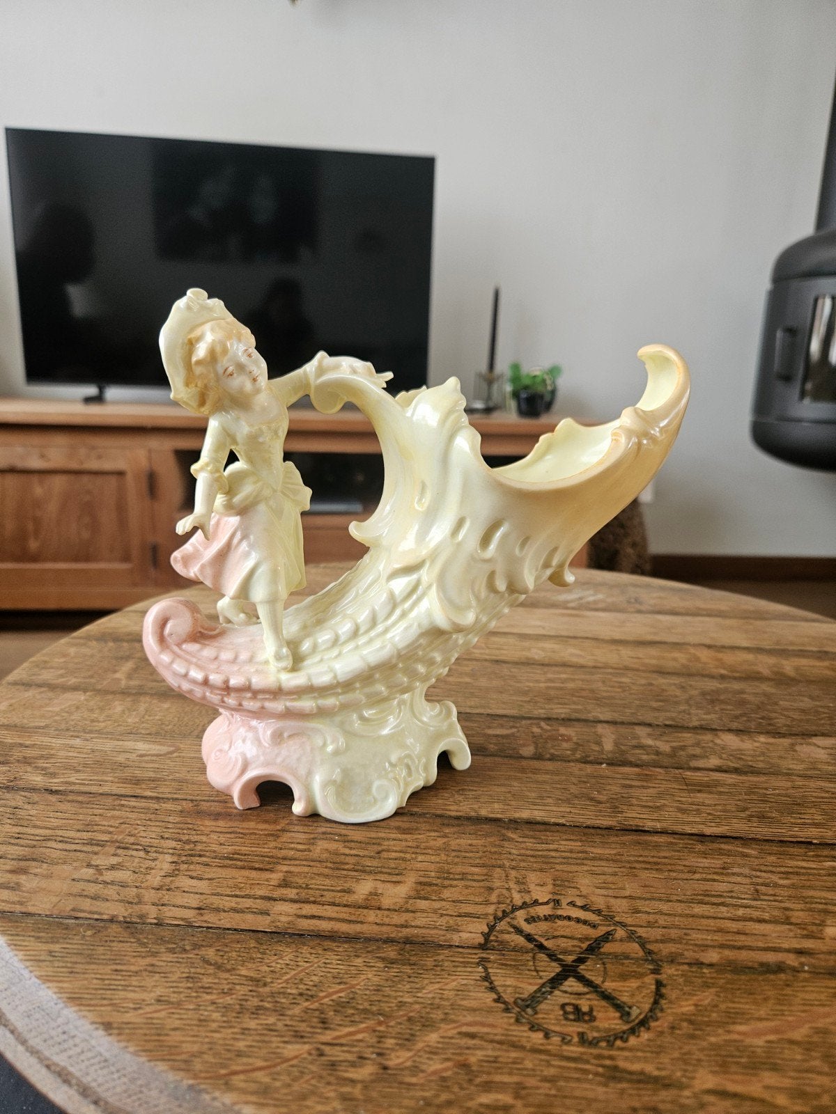 Antieke Art Nouveau Figuratieve Vaas RW Rudolstadt ca. 1900, Ophalen of Verzenden