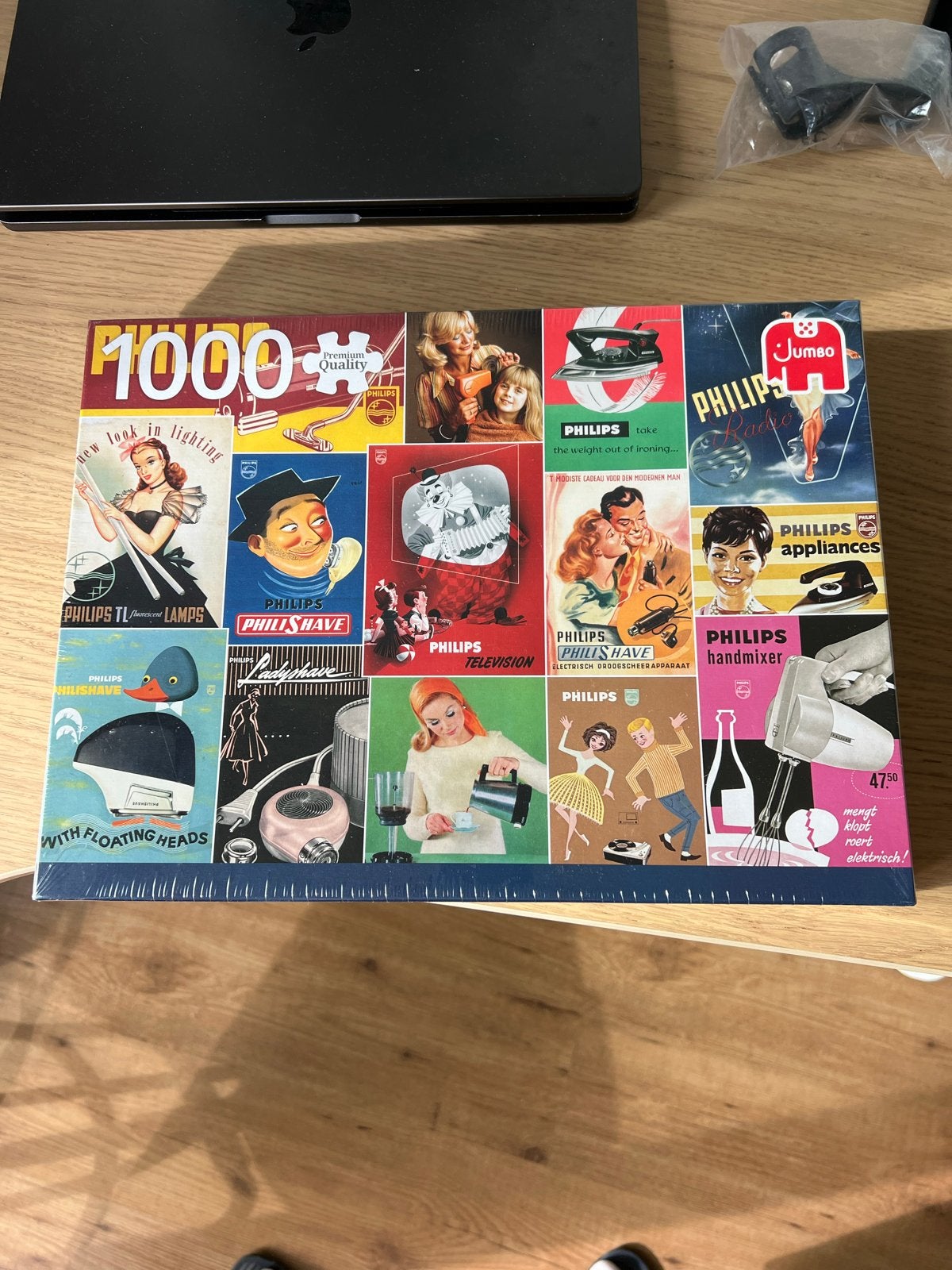 Jumbo Legpuzzel Philips Nostalgie 1000 stukjes Nieuw, Ophalen, 500 t/m 1500 stukjes, Nieuw, Legpuzzel