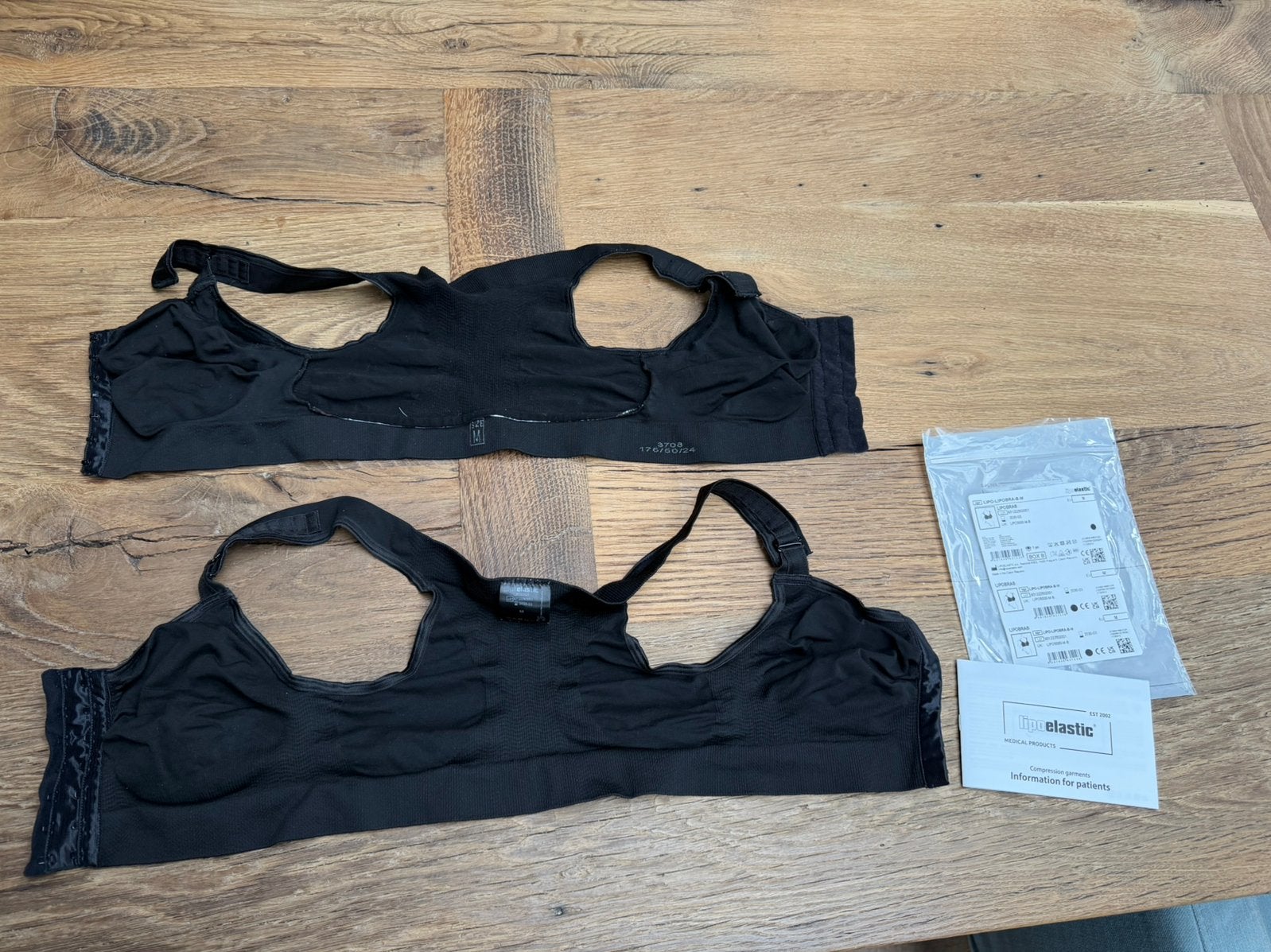 2x postoperatieve bh maat m, Ophalen of Verzenden, Zwart, BH