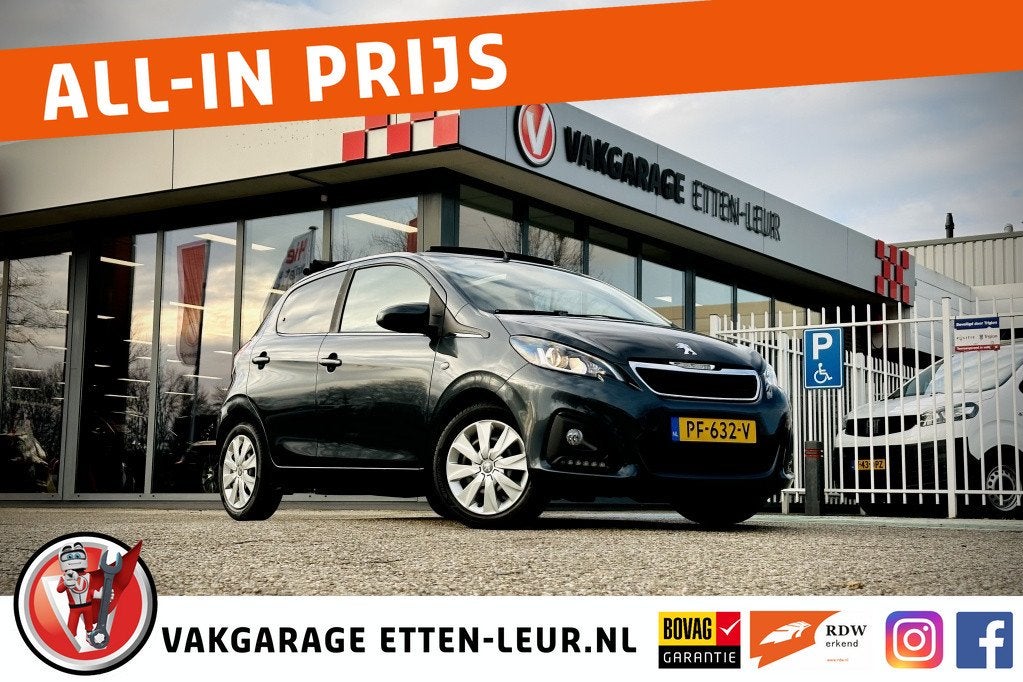 Peugeot 108 1.0 e-VTi Active TOP Cabrio | AIRCO | BLUETOOTH, Auto's, Peugeot, 12 maanden, Stof, Gebruikt, 4 stoelen