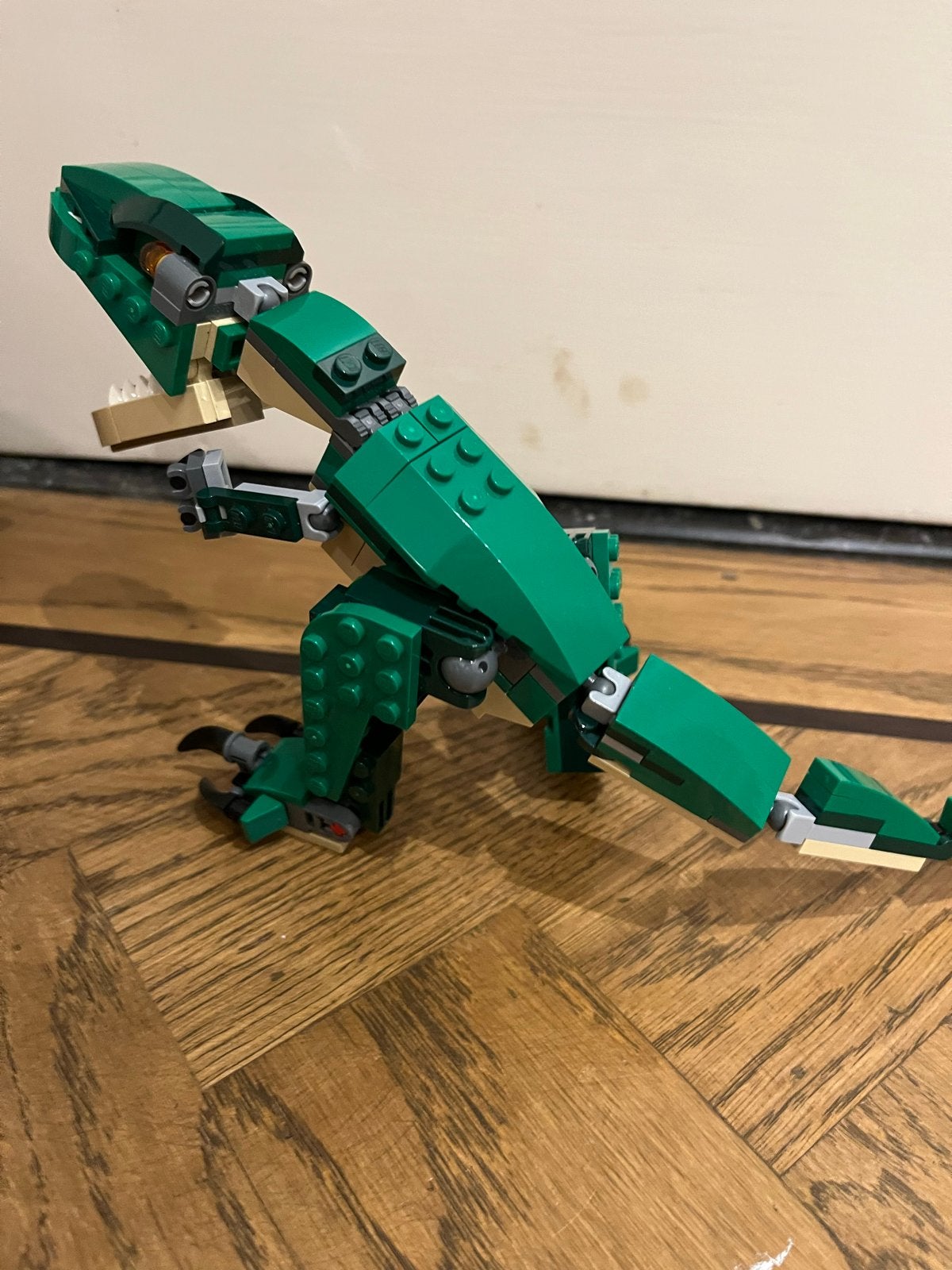 LEGO Creator 3-in-1 Groene Dinosaurus T-Rex, Ophalen of Verzenden, Zo goed als nieuw, Overige merken