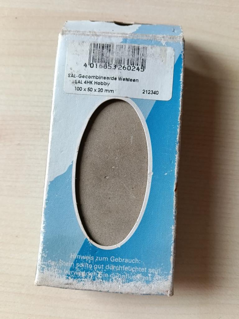 SAL Gecombineerde Wetsteen 100x50x20mm - Nieuw, Ophalen of Verzenden, Nieuw