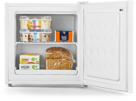 Tomado mini vriezer TFM4402W - Vrijstaand - Wit, Witgoed en Apparatuur, Vrieskast, Minder dan 85 cm, Nieuw, Minder dan 60 cm