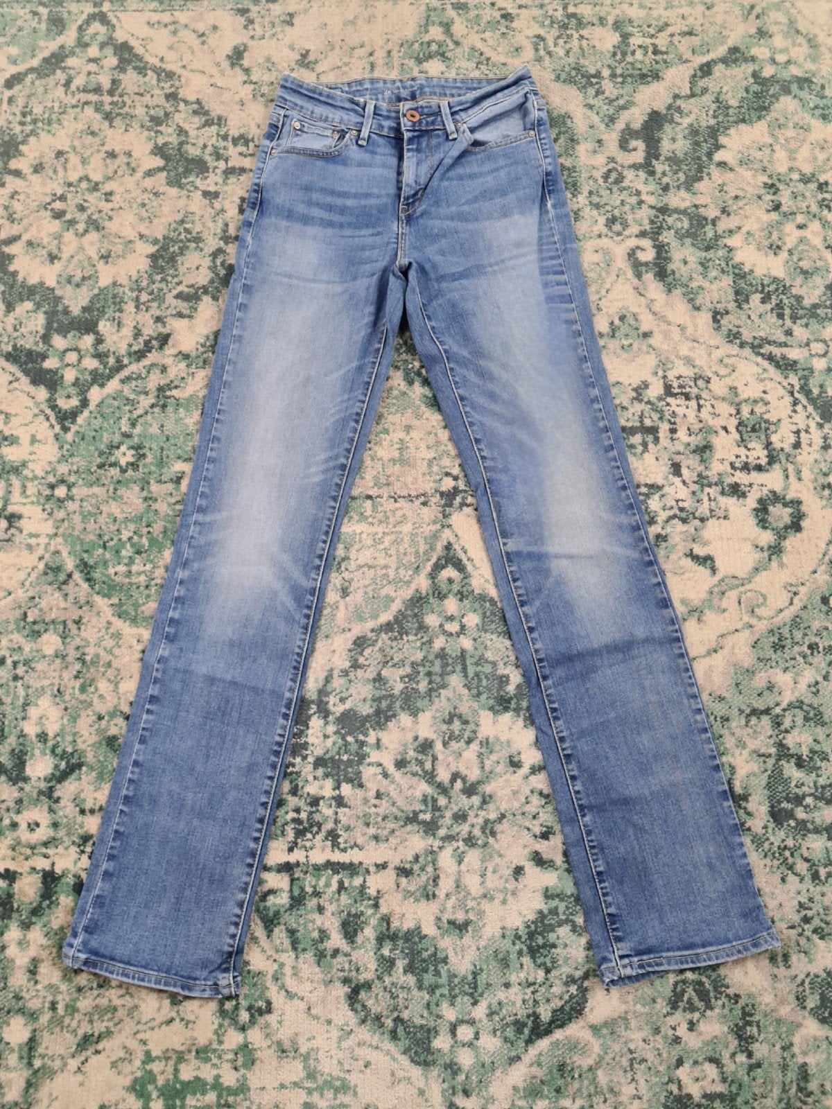 Levi’s denim curve straight W26 L32 Dames Tulsi2632 Mid-rise, Blauw, Ophalen of Verzenden, Zo goed als nieuw, W27 (confectie 34) of kleiner