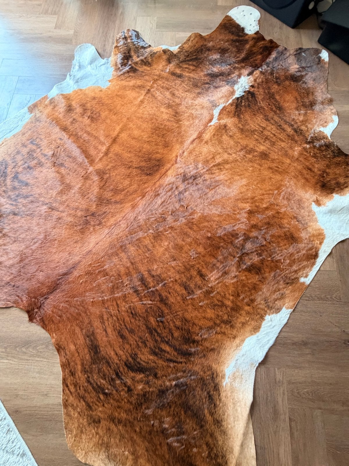 Ikea Koldby koeienhuid vloerkleed, Ophalen, Bruin, 200 cm of meer, Zo goed als nieuw